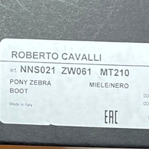 Roberto Cavalli Tiger Print Calf Hair Combat Boots - Picture 11 of 12